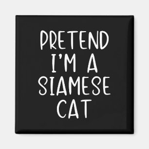 Íman Fingir Figuras de Gato Siamês no Halloween Fácil