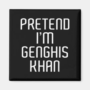 Íman Fingir que sou Genghis Khan Preguiçoso Família Fur