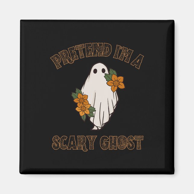 Íman Fingir que sou um fantasma assustador de Halloween (Frente)