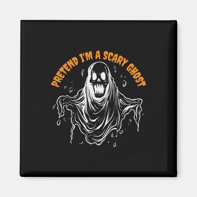 Íman Fingir que sou um fantasma assustador de Halloween (Frente)