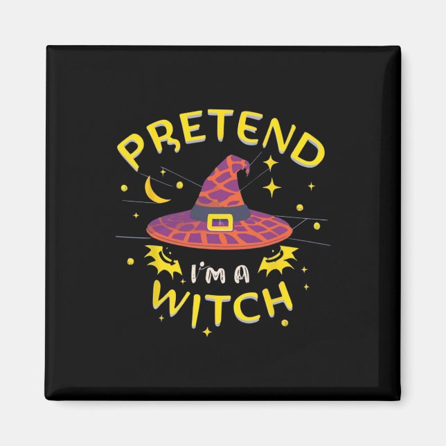 Íman Fingir que sou um fantasma de bruxaria no Hallowee (Frente)