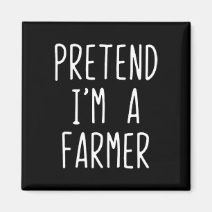 Íman Fingir que sou um Farmer Fumando Halloween Engraça