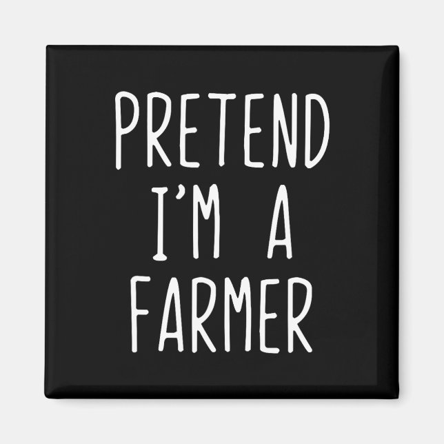 Íman Fingir que sou um Farmer Fumando Halloween Engraça (Frente)