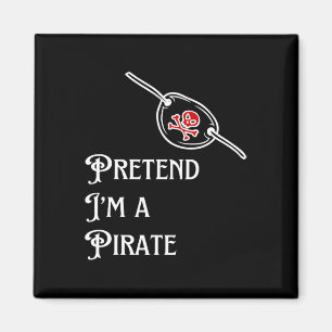 Íman Fingir que sou uma fantasia pirata de Halloween fá