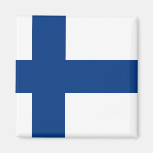 Íman Finlândia (finlandês) Bandeira (Frente)