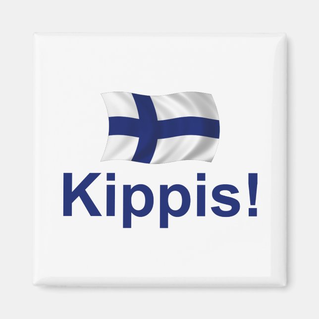 Íman Finlândia Kippis! (Saúde!) (Frente)