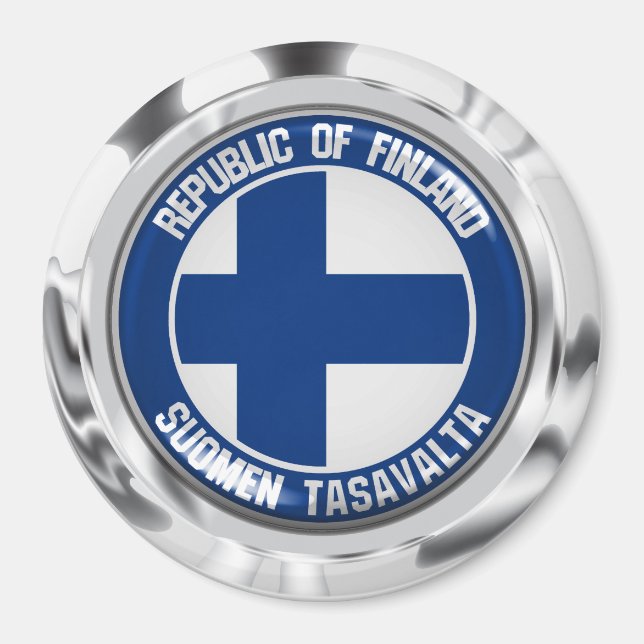 Íman Finlândia Round Emblem (Frente)