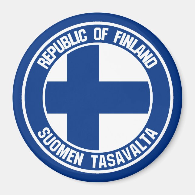 Íman Finlândia Round Emblem (Frente)