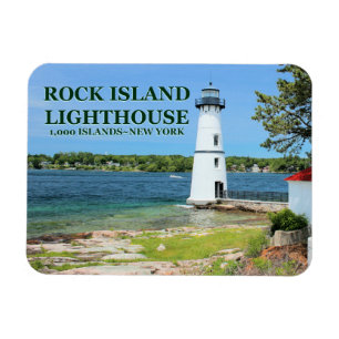 Íman Fio de Luz Rock Island, Nova York Flex Magnet