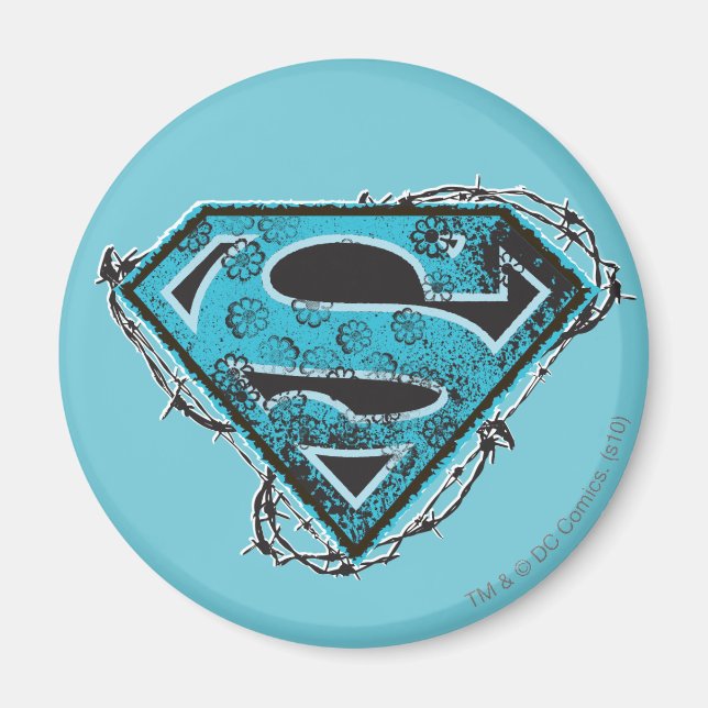 Íman Fio e flores do logotipo da Supergirl (Frente)