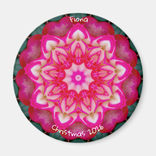 Íman FIONA ~ Rosa Miniatura Personalizada Fractal ~
