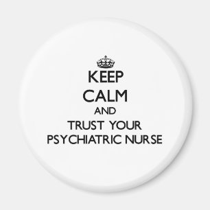 Íman Fique calma e confie na sua enfermeira psiquiátric