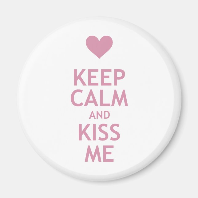 Íman Fique calmo e beije-me (Frente)