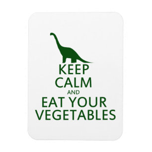 Íman Fique calmo e coma seus vegetais