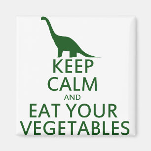Íman Fique calmo e coma seus vegetais