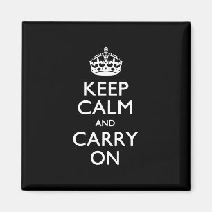 Íman Fique Calmo E Continue Preto