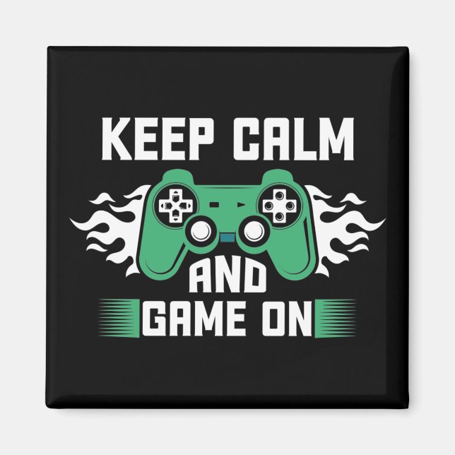 Íman Fique Calmo E Jogue (Frente)