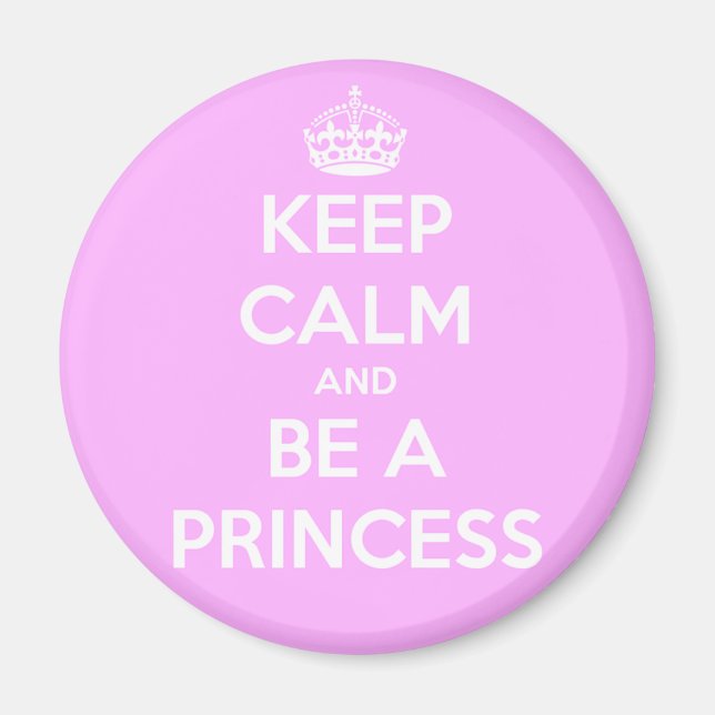 Íman Fique calmo e seja uma princesa (Frente)