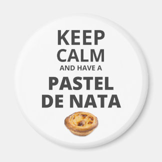 Íman Fique calmo e tenha um Pastel de Nata