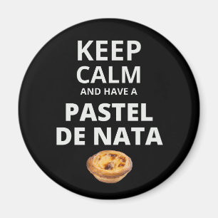 Íman Fique calmo e tenha um Pastel de Nata
