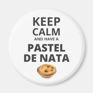 Íman Fique calmo e tenha um Pastel de Nata