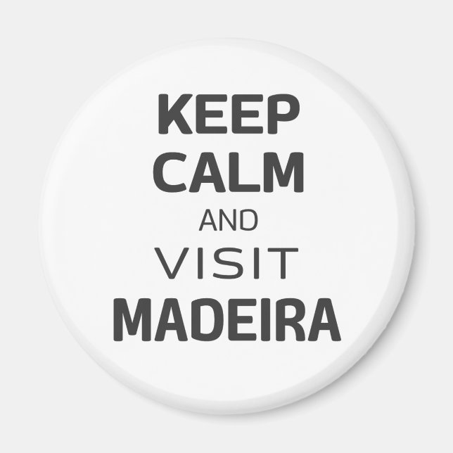 Íman Fique calmo e visite a Madeira (Frente)