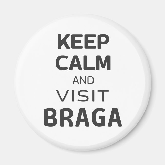 Íman Fique calmo e visite Braga (Frente)