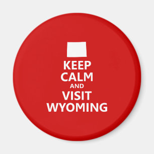 Íman Fique calmo e visite o Wyoming