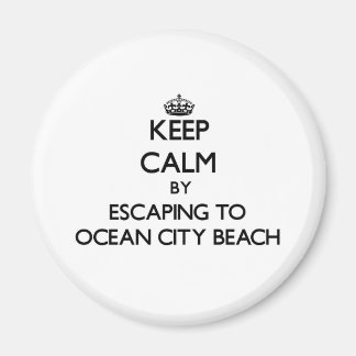 Íman Fique calmo escapando para Ocean City Beach Maryla