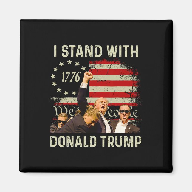 Íman Fique Com Trump Funny Trump 2024 (Frente)