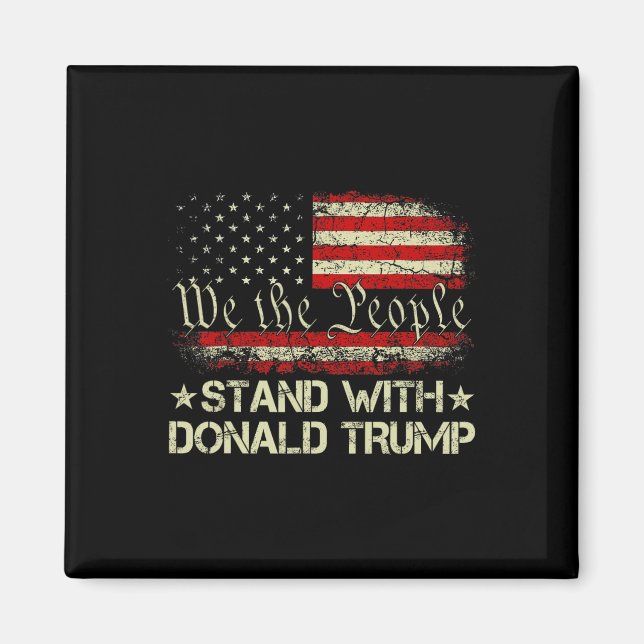 Íman Fique De Pé Com Donald Trump Support Pro Trump Ame (Frente)