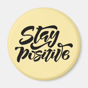 Íman Fique Positivo Amarelo