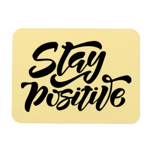 Íman Fique Positivo Amarelo