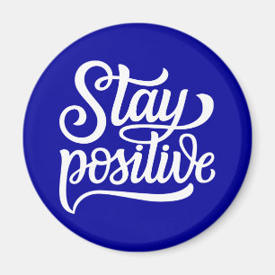Íman Fique Positivo Azul