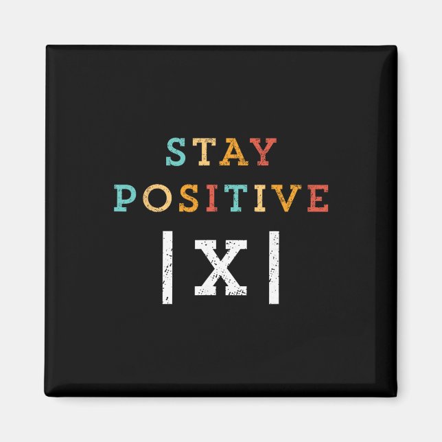 Íman Fique Positivo Professor de Matemática Divertido A (Frente)