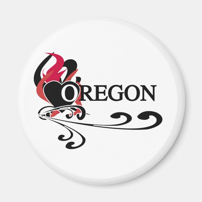 Íman Fire Heart Oregon (Frente)