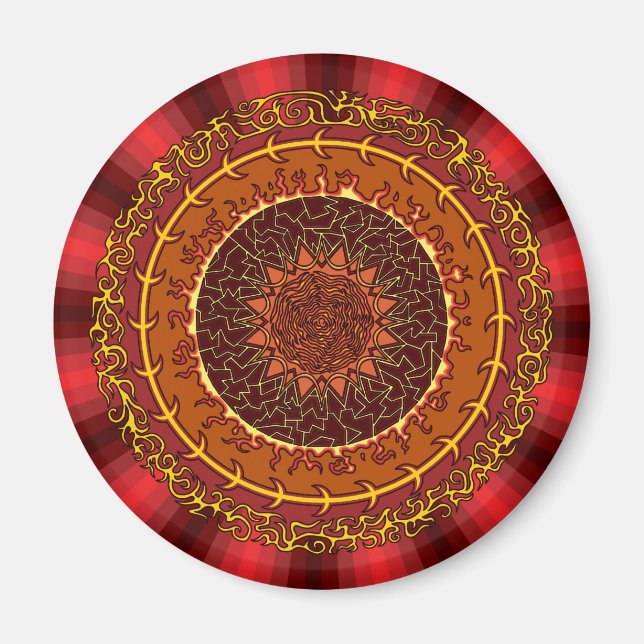 Íman Fire Mandala Magnet (Frente)