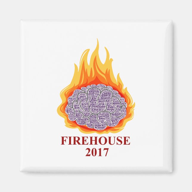 Íman Firehouse 2017 Word Cloud Magnet (Frente)