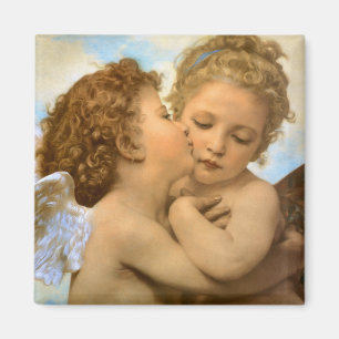 Íman First Kiss (detalhe de anjo), de Bouguereau
