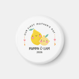 Íman First Mother’s Day 2026 Cute Lemon Mom & Baby 
