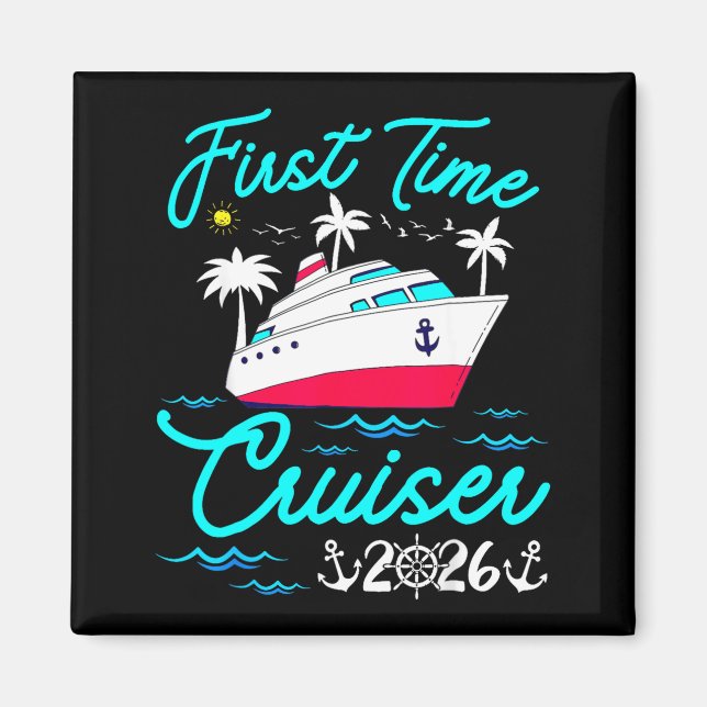 Íman First Time Cruiser 2026 1st Cruise Vacation Family (Frente)