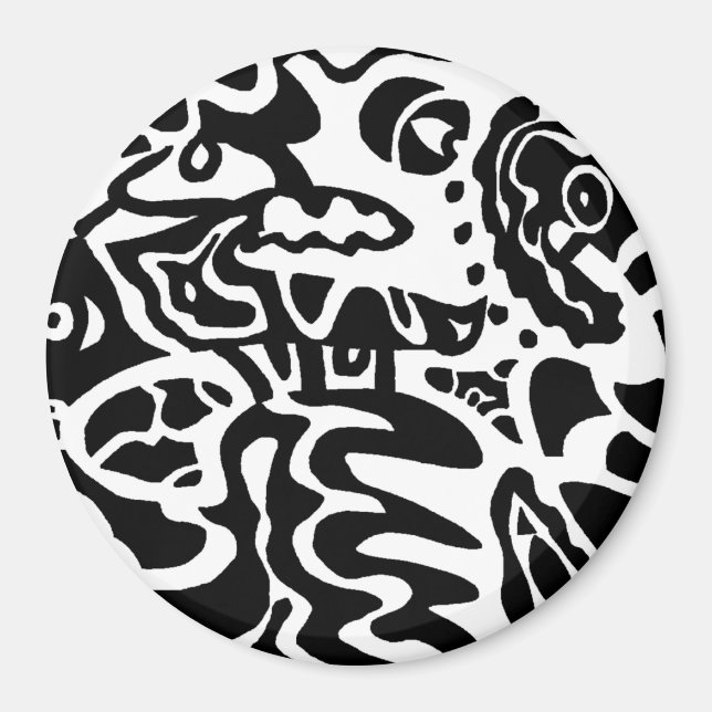 Íman "Fish Disk" Abstrato (Frente)