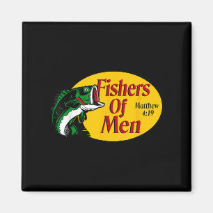 Íman Fishers Of Men Matthew 4-19 Bíblia Christian Fishi