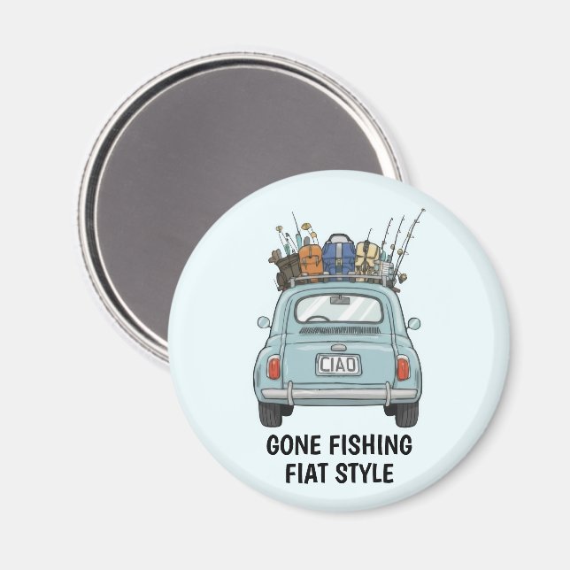 Íman Fishing Fiat Car  (Front/Back)