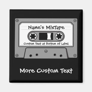 Íman Fita Cassete de Áudio da cinza