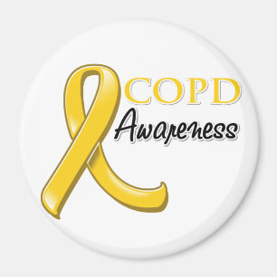 Íman Fita da consciência de COPD (fita do ouro)