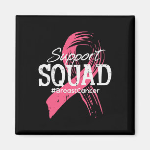 Íman Fita de câncer de mama Support Squad Awarties Men 