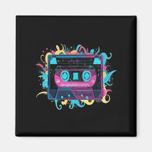 Íman Fita de cassete de Neon Retroativa com abertura vi