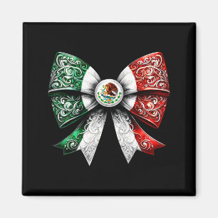 Íman Fita de Laço Coquete Bandeira Mexicana Festiva Org