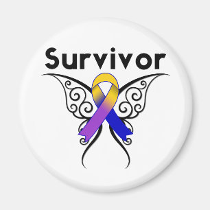 Íman Fita de Tatuagem da Borboleta do Cancer da Bexiga